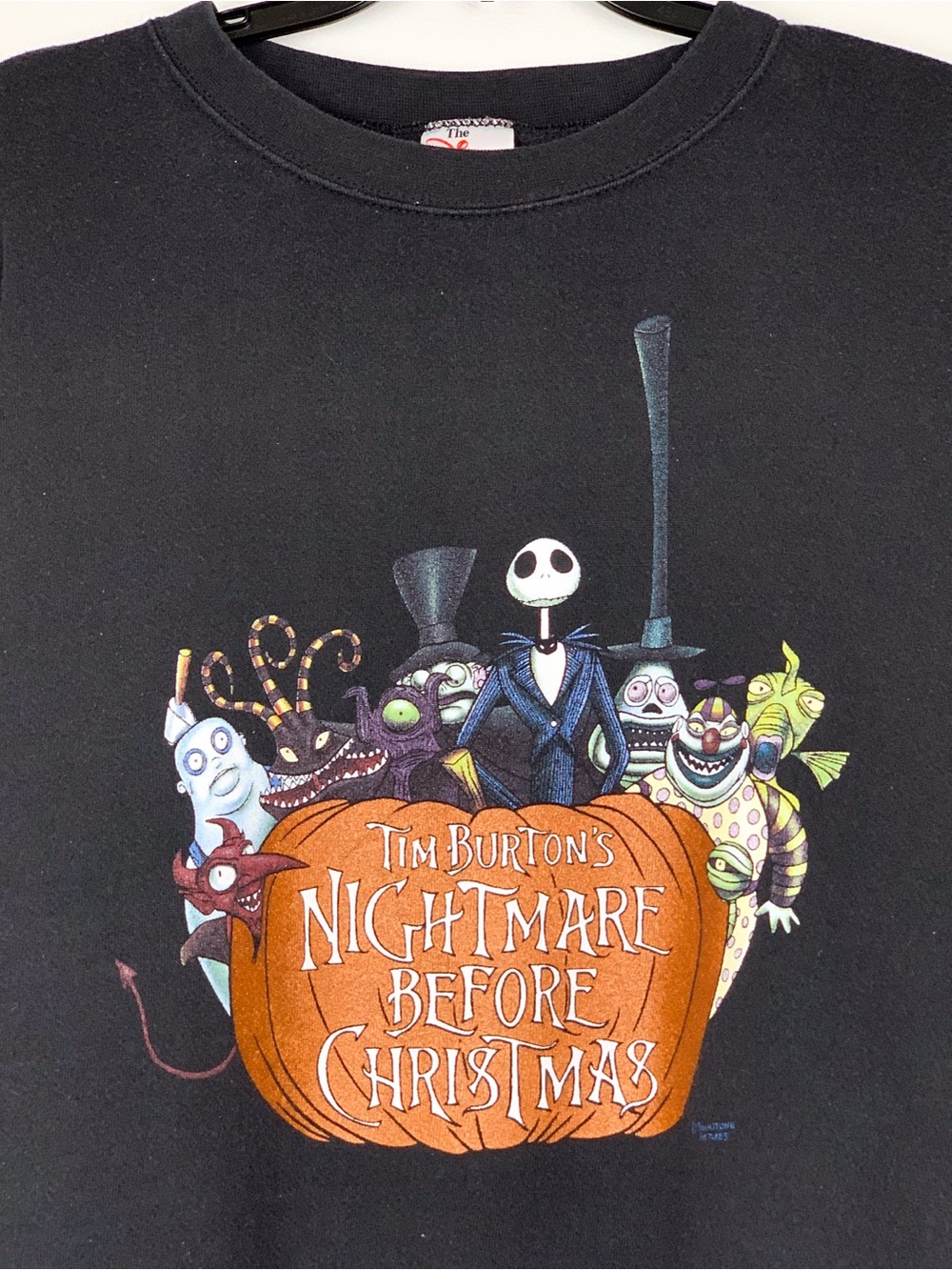 Vintage Nightmare Before Christmas black Disney Store sweatshirt size XXXL